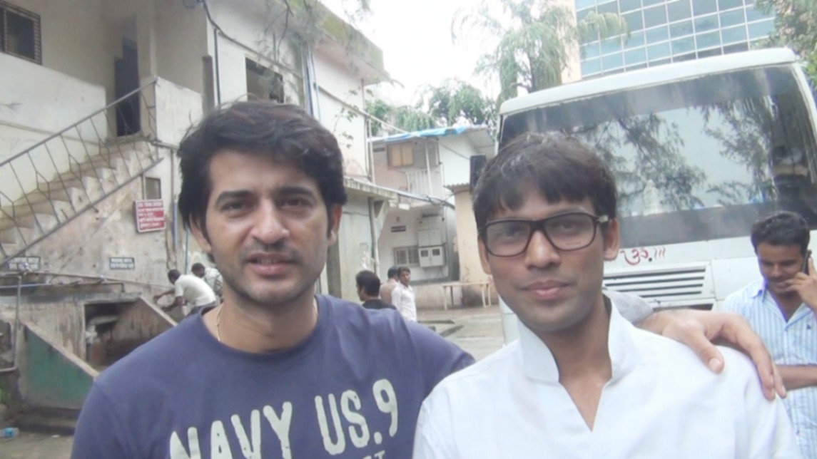 Ansh Kashyap on set in Mumbai